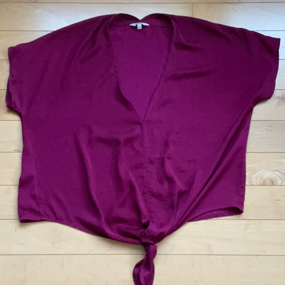 Lucky Brand oversize top with deep v neck